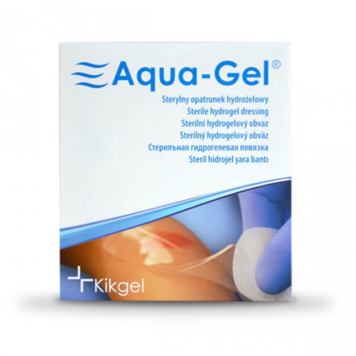 Aqua Gel Opatrunek hydrożelowy sterylny, 12x24cm, 1 sztuka