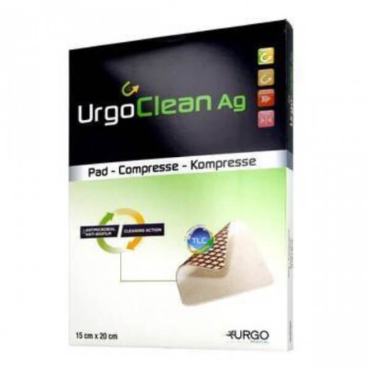 Opatrunek UrgoClean Ag, 15x20cm, 1 sztuka