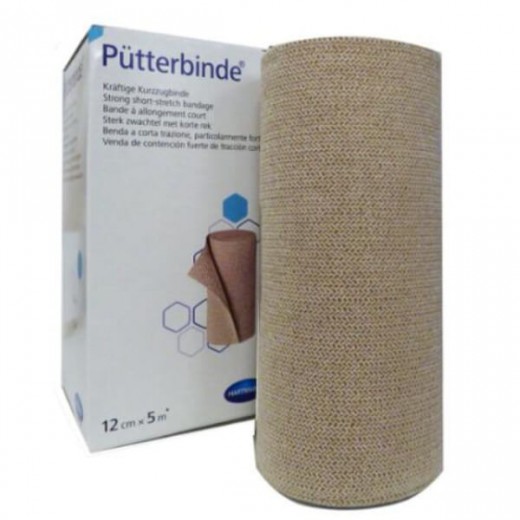 Putterbinde, opaska elastyczna, 12 cm x 5 m, 1 sztuka