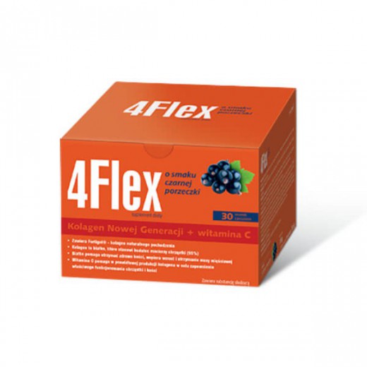 4Flex, smak czarnej porzeczki, 30 saszetek
