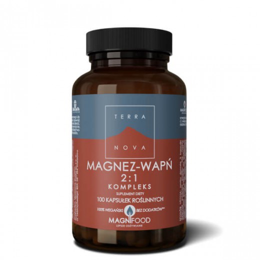 Terranova Magnez - Wapń 2:1 kompleks, 100 kapsułek