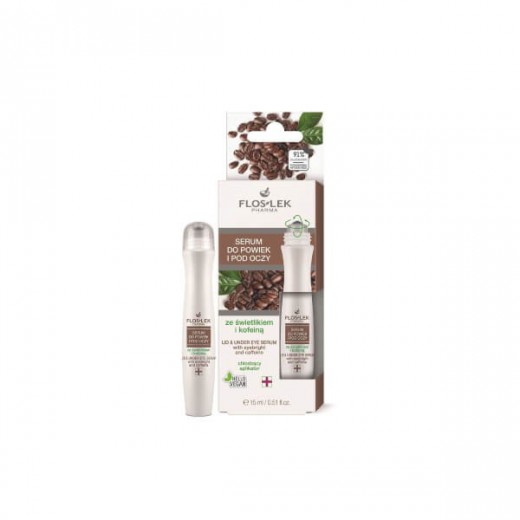 Flos-Lek Pharma, serum do powiek i pod oczy ze świetlikiem i kofeiną, 15 ml