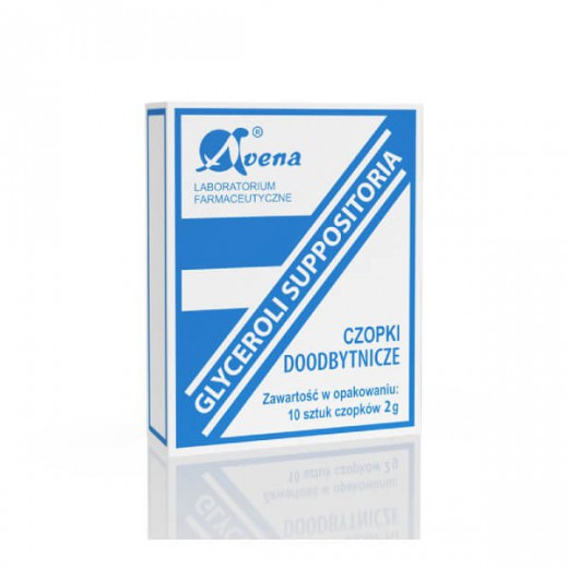 Czopki glicerolowe Avena 2g, 10 sztuk