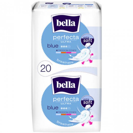 Bella Perfecta Blue, podpaski, 20 sztuk