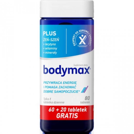 Bodymax Plus, 60 tabletek + 20 tabletek gratis
