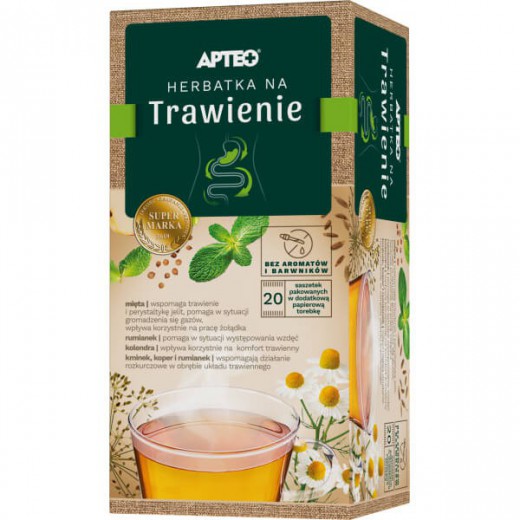 Apteo Herbatka na trawienie, 2 g x 20 saszetek