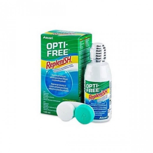 Opti-Free Replenish, płyn do soczewek, 120 ml