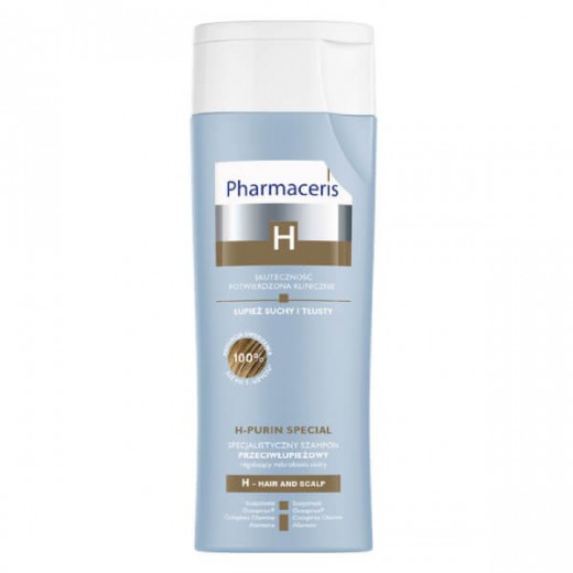 Pharmaceris H Purin Special, Specjalistyczny szampon przeciwłupieżowy na łupież suchy i tłusty, 250ml