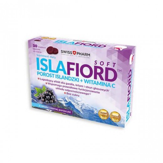IslaFiord Soft, do ssania na gardło, 30 pastylek
