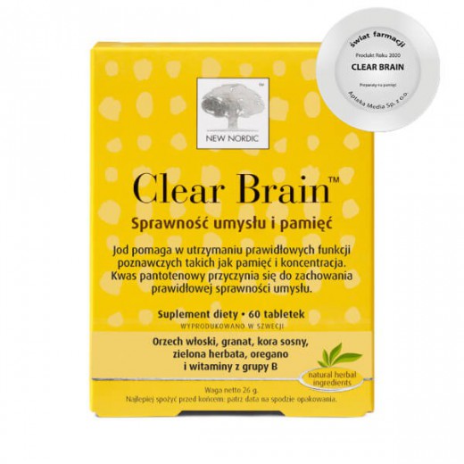 New Nordic Clear Brain, 60 tabletek