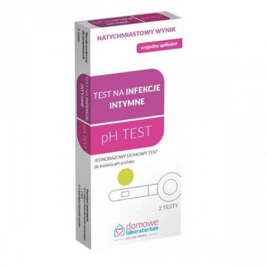 Domowe Laboratorium pH Test na infekcje intymne, domowy test do badania pH pochwy, 2 sztuki