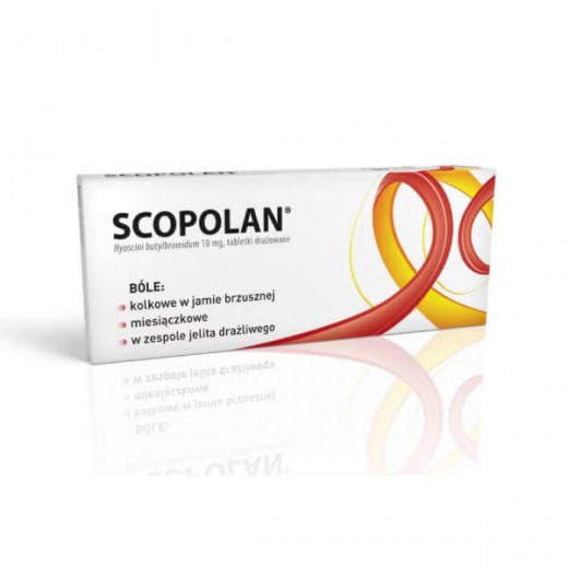 Scopolan 10 mg, 10 tabletek drażowanych