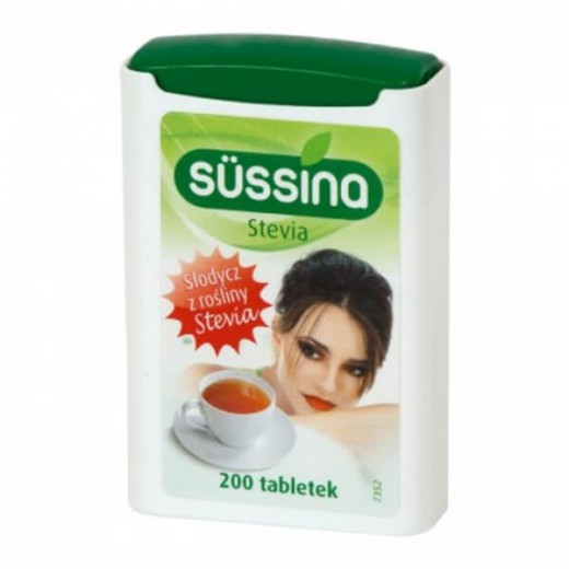 Stevia Sussina, słodzik, tabletki, 200 sztuk