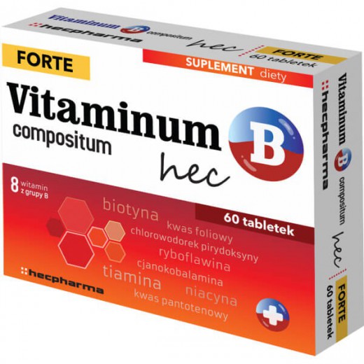 Vitaminum B compositum Forte hec, 60 tabletek