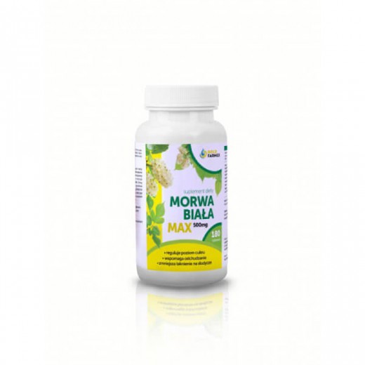 Morwa Biała Max, 500 mg, 180 tabletek