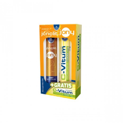 Jonolit Jony + C-Vitum musujące 1000 mg, zestaw