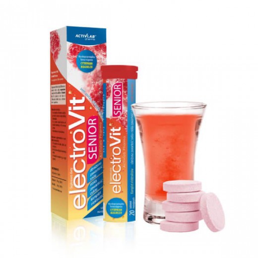 ElectroVit Senior, smak malinowy, 20 tabletek musujących