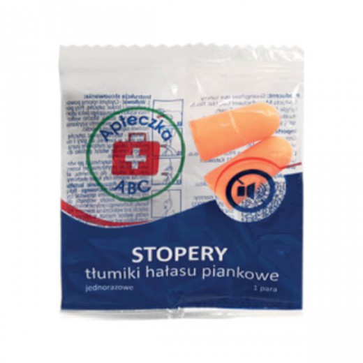 Stopery tłumiki hałasu piankowe,1 para (Apteczka ABC)