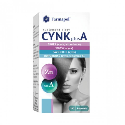 Cynk Plus A, 100 kapsułek