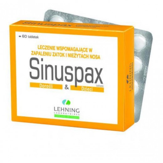 LEHNING Sinuspax, dla dzieci i dorosłych, 60 tabletek do ssania