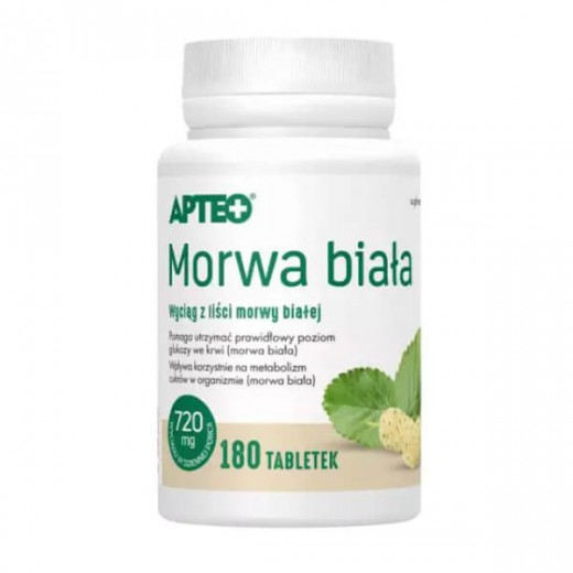 Morwa biała APTEO, 180 tabletek