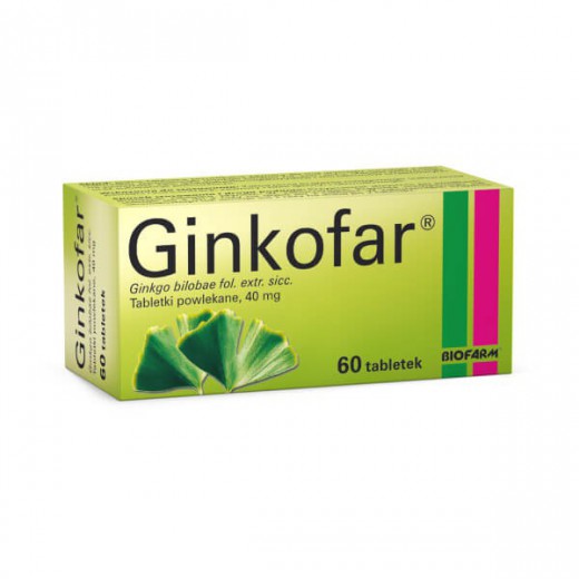 Ginkofar 40 mg, 60 tabletek