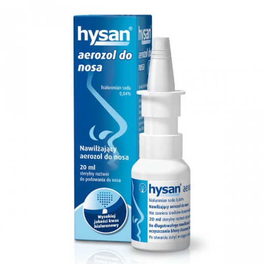 Hysan, nawilżający aerozol do nosa, 20 ml