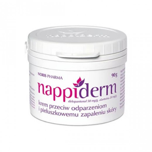 Nappiderm, krem przeciw odparzeniom i pieluszkowemu zapaleniu skóry, 90 g