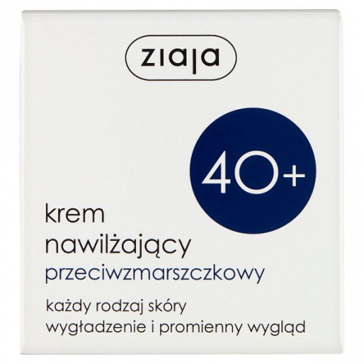 Ziaja 40 +, krem nawilżający, przeciwzmarszczkowy, 50 ml