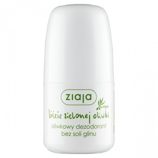 Ziaja Liście Zielonej Oliwki, dezodorant roll-on bez soli glinu, 60 ml