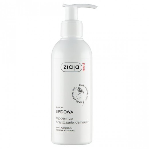 Ziaja Med Kuracja Lipidowa, fizjoderm żel, oczyszczanie, demakijaż, 200 ml