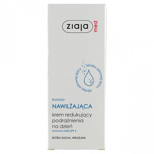 Ziaja Med, Nawilżający krem redukujący podrażnienia, na dzień, 50 ml