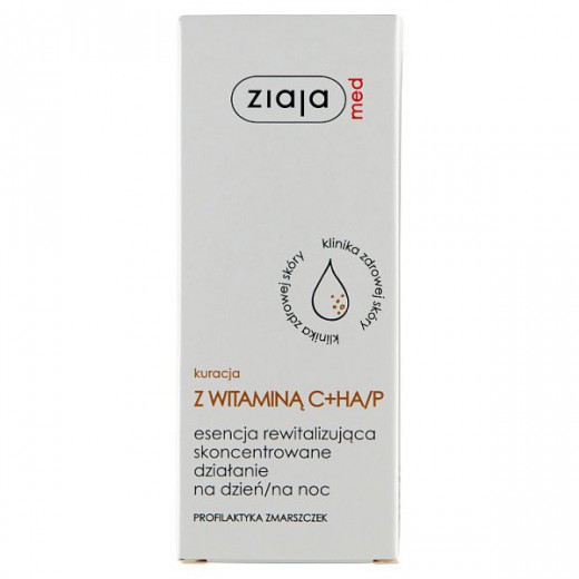 Ziaja Med Kuracja Dermatologiczna z witaminą C, esencja rewitalizująca na dzień i na noc, 30 ml