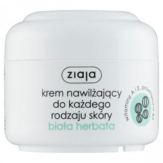 Ziaja, krem nawilżający do każdego rodzaju skóry, biała herbata, 50 ml