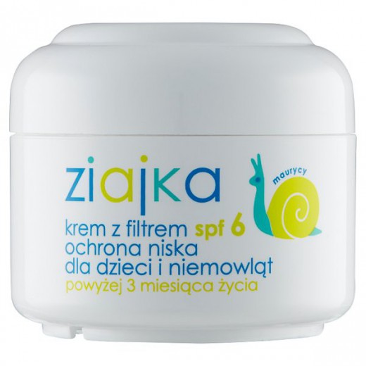 Ziajka, krem z filtrem dla dzieci i niemowląt od 3 miesiąca, SPF 6, 50 ml