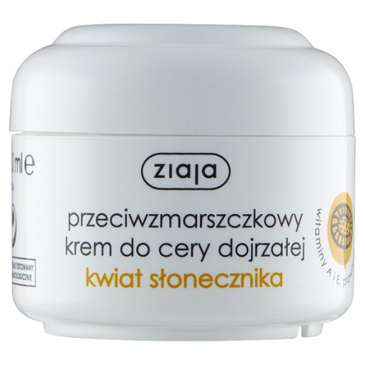Ziaja, krem przeciwzmarszczkowy do cery dojrzałej, kwiat słonecznika, 50 ml