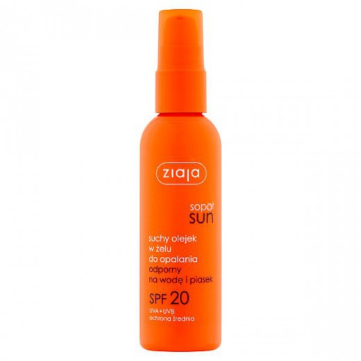 Ziaja Sopot Sun, suchy olejek w żelu SPF 20, 90 ml