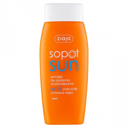 Ziaja Sopot Sun, emulsja do opalania SPF10, 150 ml