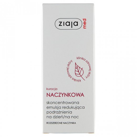 Ziaja Med Kuracja naczynkowa, emulsja redukująca podrażnienia, 30 ml