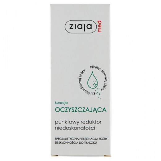 Ziaja Med Kuracja oczyszczająca, punktowy reduktor niedoskonałości, 15 ml