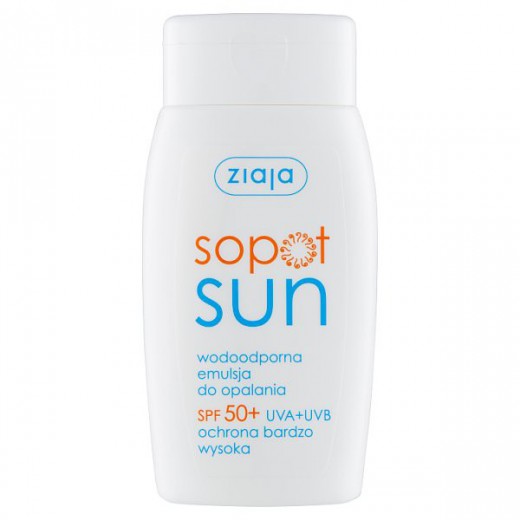 Ziaja Sopot Sun, emulsja do opalania, SPF50, wodoodporna, 125 ml