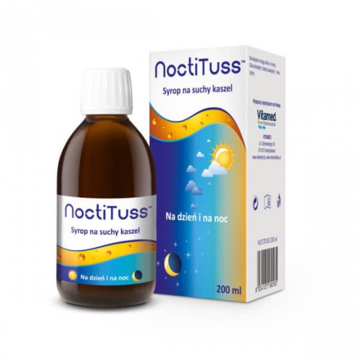 NoctiTuss, syrop na suchy kaszel, od 1 roku życia, 200 ml