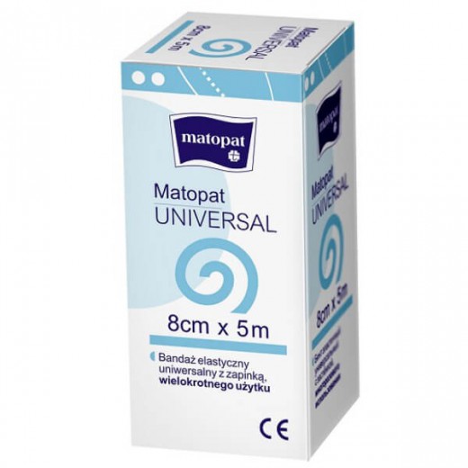 Matopat Universal, opaska elastyczna, 8 cm x 5 m, 1 sztuka