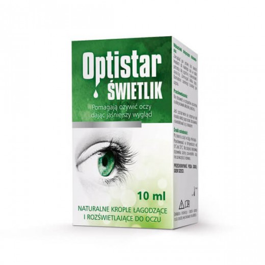 Optistar Świetlik, krople do oczu, 10 ml