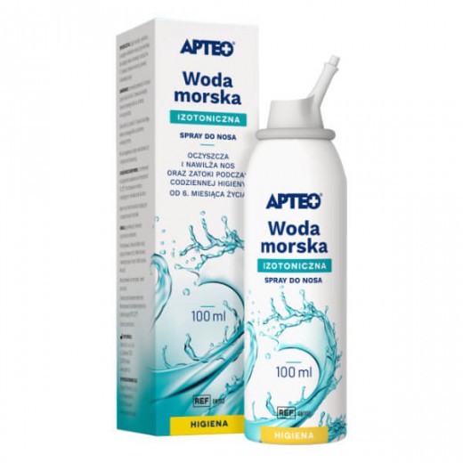 Izotoniczna woda morska Apteo Care, spray do nosa, 100ml