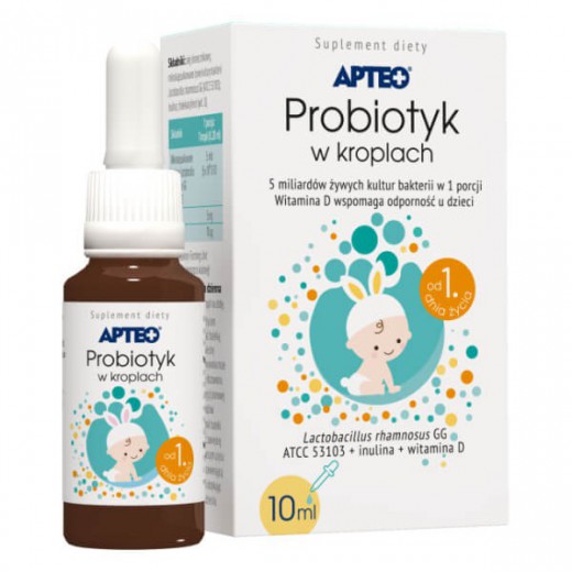 Probiotyk w kroplach APTEO, 10 ml