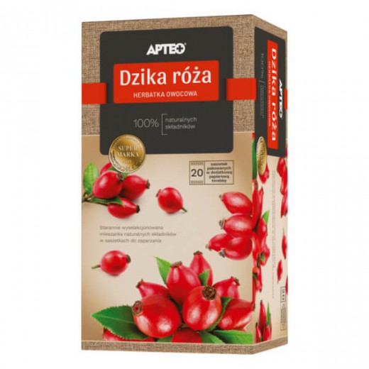 Herbatka owocowa Dzika róża, Apteo Natura, 20 saszetek