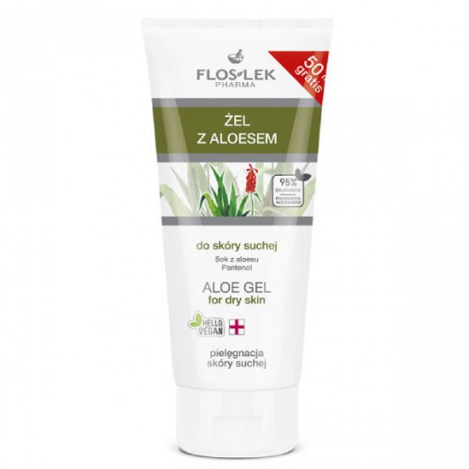 Flos-Lek Pharma, żel z aloesem do skóry suchej, 200 ml