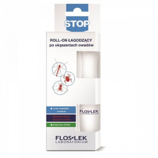 Flos-Lek Stop, łagodzący roll-on po ukąszeniu owadów, 15 ml