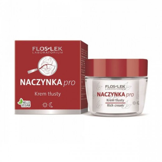 Flos-Lek Naczynka Pro, krem tłusty, skóra naczynkowa, sucha i wrażliwa, 50 ml